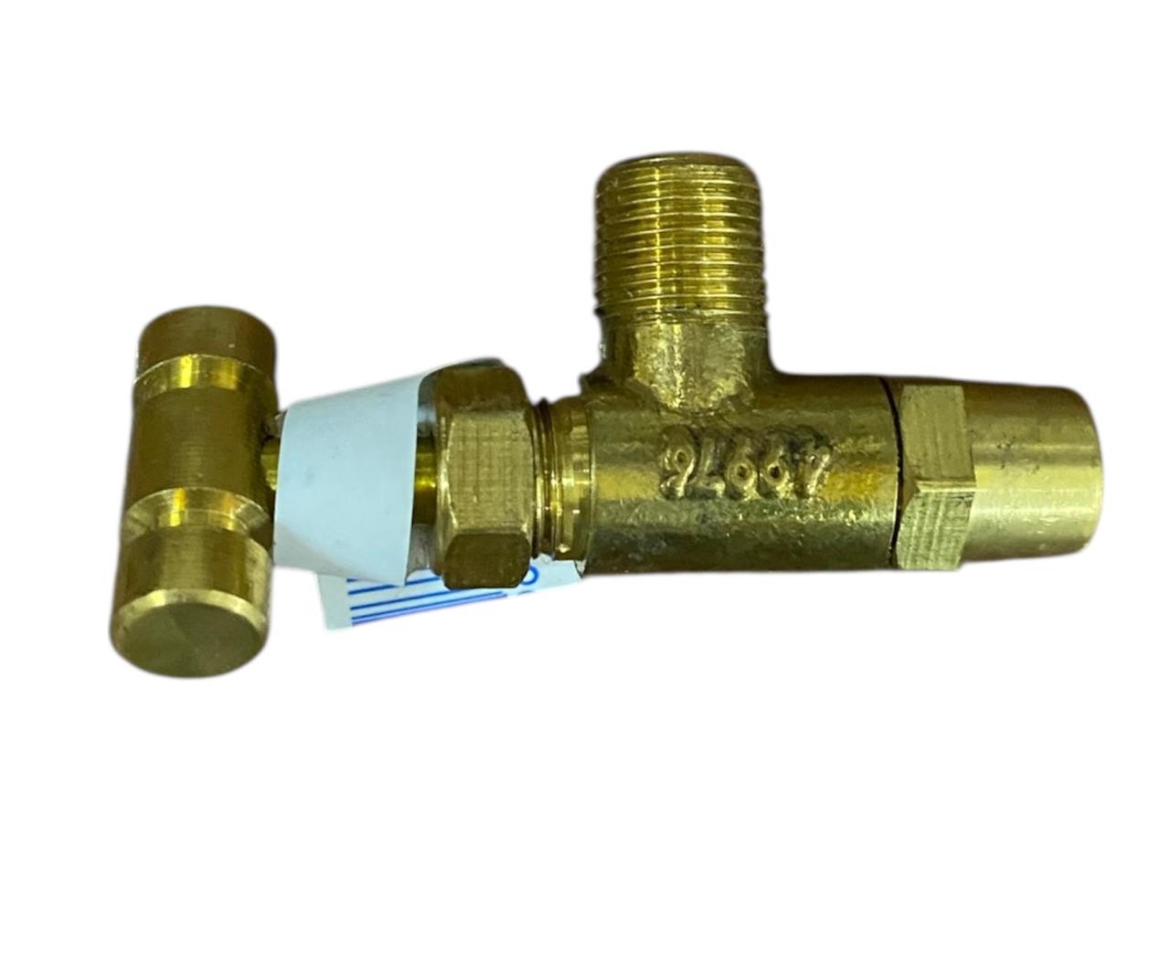 Valvula Horizontal Con Maneral De Gas